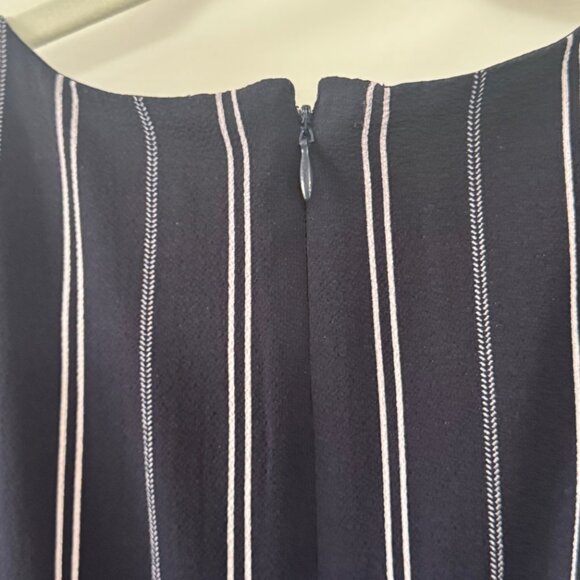Jessica Howard Womens Navy Blue White Stripe Pantsuit Size 10 - Picture 11 of 15